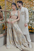 Off White Embroidered Bomber Kurta With Jogger Pant